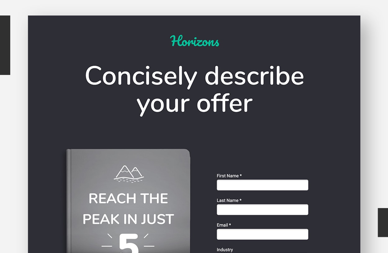 Landing Page Template Examples - Horizons