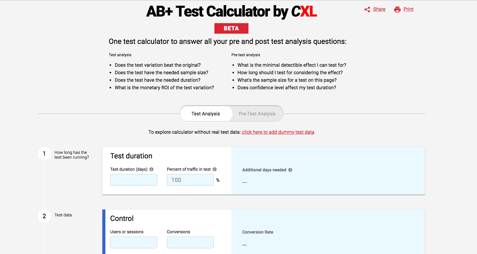 AB Test Calculator
